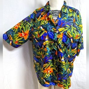 90's Westbound Toucan and Birds of Paradise Hawaiian Shirt
